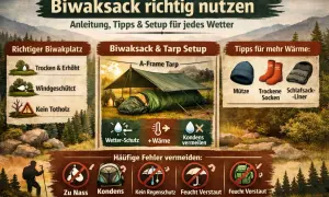 Anleitung, wie was ist ein Biwaksack richtig genutzt wird: Tipps für Platzwahl, Setup, Wärme und Fehlervermeidung bei jedem Wetter.